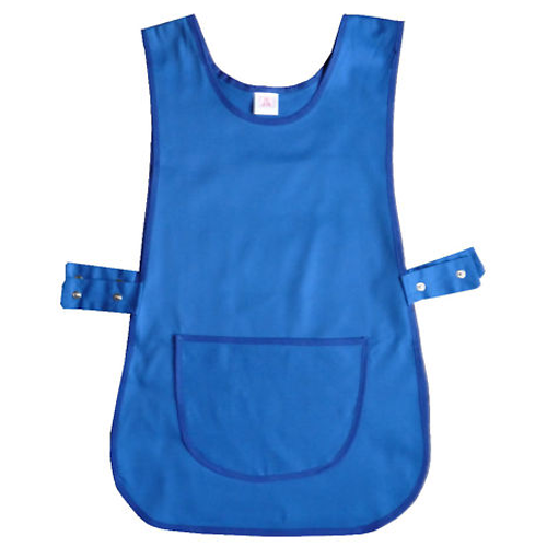 Blue Contrast Polycotton Easy Clean Tabard Apron