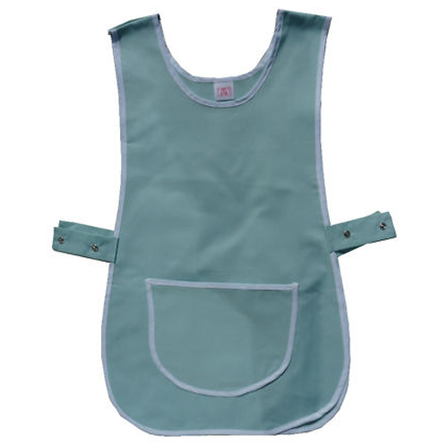 Pastel Lining Green Uniform Tabard with Front Pocket
