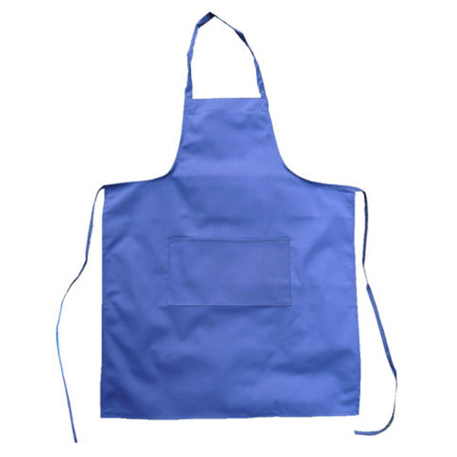 Plain Blue Premium Apron with Front Pocket